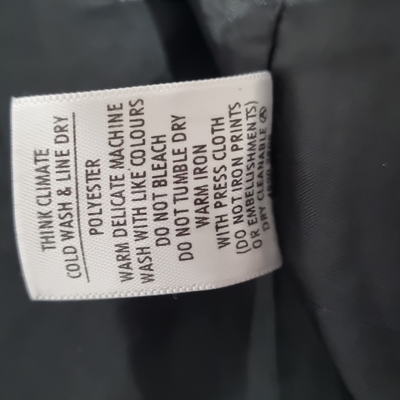 Hot options, black corporate blazer, fitted waist, shoulder pads, size 10 - Picture 8 of 8